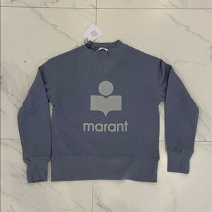 Isabel Marant Etoli Mobyli Sweater light blue and ecru Womans 34